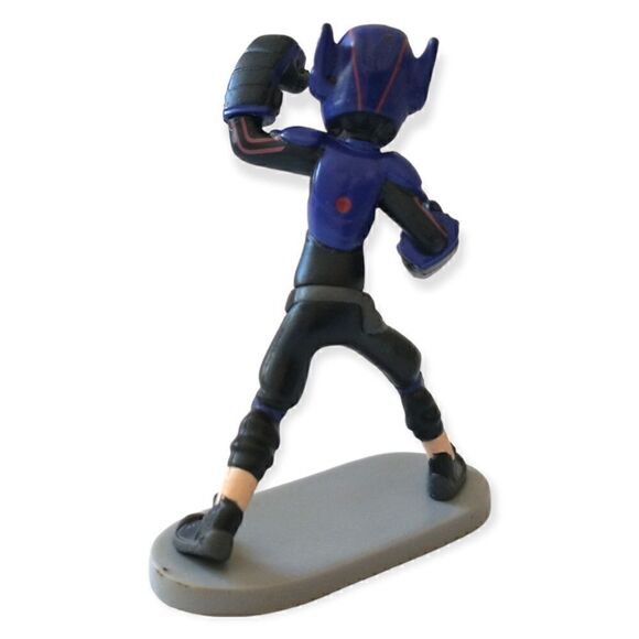 Hiro Hamada Cake Topper Disney Big Hero Action Figure PVC Anime 2.5" Purple Blk. - Picture 5 of 16